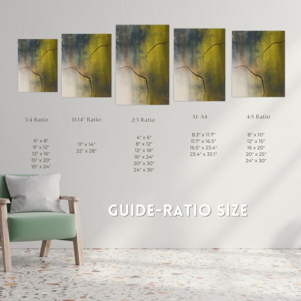 golden grunge abstract wall art | modern digital print for home decor
