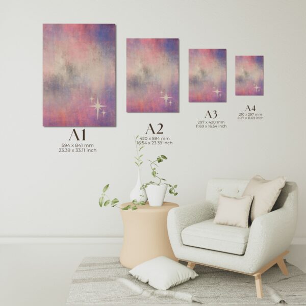 celestial dreamscape | abstract pastel digital wall art