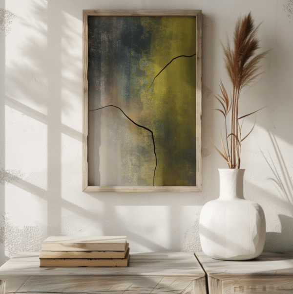 golden grunge abstract wall art | modern digital print for home decor