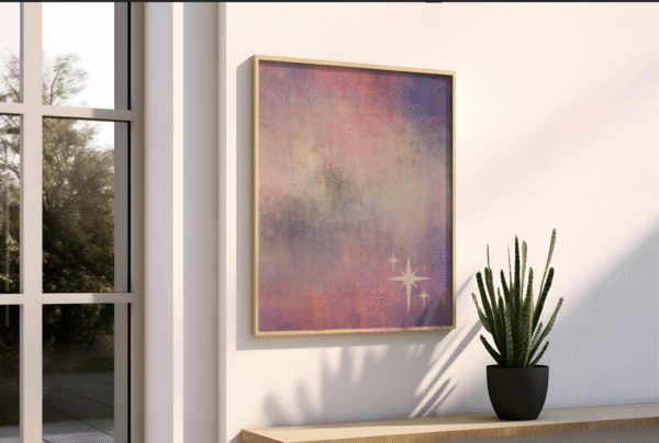 celestial dreamscape | abstract pastel digital wall art