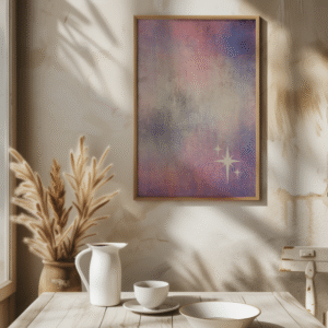 celestial dreamscape | abstract pastel digital wall art