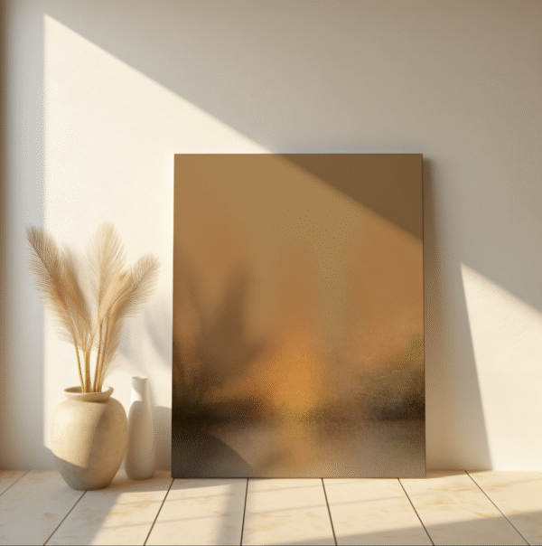 golden hour glow | warm sunset abstract digital print