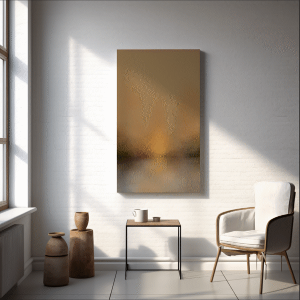 golden hour glow | warm sunset abstract digital print