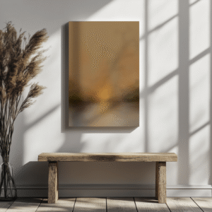 golden hour glow | warm sunset abstract digital print