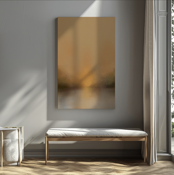 golden hour glow | warm sunset abstract digital print